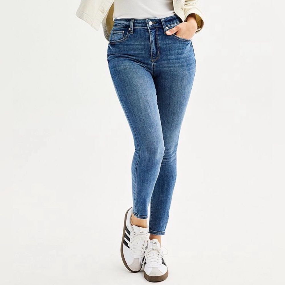 Sonoma High-rise Skinny Superstretch Jeans Blue Size 16 NWT IN PACKAGE